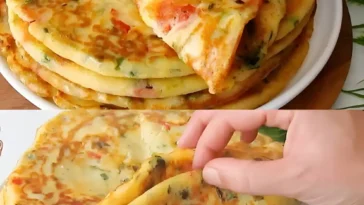Knoblauch Pfannkuchen in 5 Minuten mit 150 g Reibekaese W2xEX 2.5x