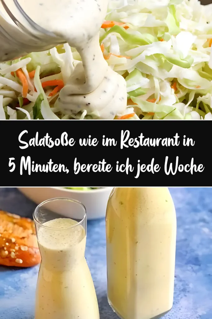 Salatsoße wie im Restaurant in 5 Minuten, bereite ich jede Woche 1 Salatsosse wie im Restaurant in 5 Minuten bereite ich jede Woche