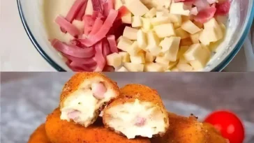 Schinken Kaese Krokette die ich immer essen konnte W2xEX 2.5x