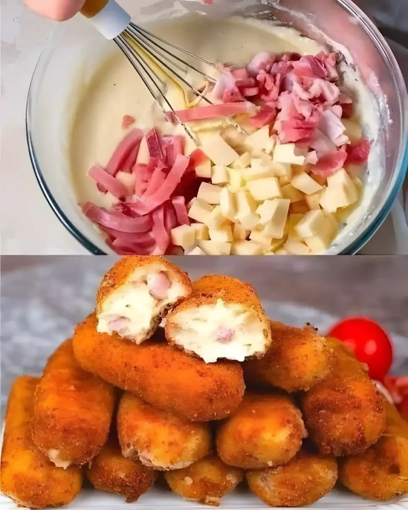 Schinken Käse Krokette, die ich immer essen konnte