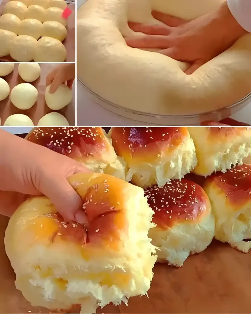 Schnelle Milchbrötchen die bei 210 Grad ca. 20 Minuten im Ofen gebacken sind