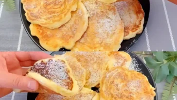Sie brauchen Apfel und 150 ml Joghurt Pfannkuchen in 3 Minuten zubereitet W2xEX 2.5x