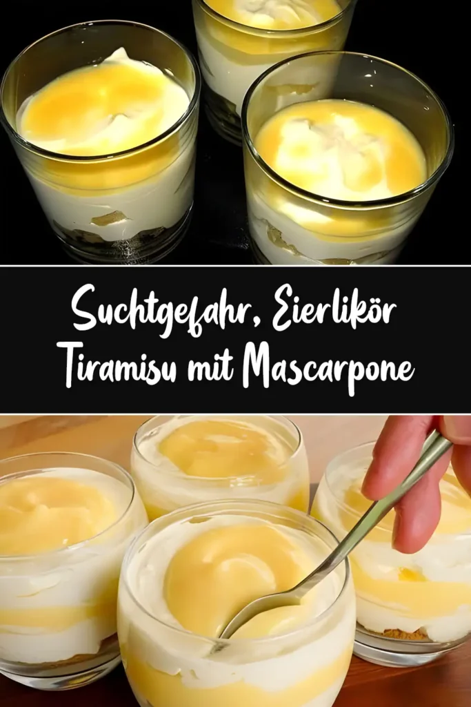 Suchtgefahr, Eierlikör Tiramisu mit Mascarpone 1 Suchtgefahr Eierlikoer Tiramisu mit Mascarpone