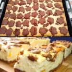 Veruehren sie 1 kg Magerquark mit 350g Butter Blechkuchen in 20 Minuten gebacken W2xEX 2.5x