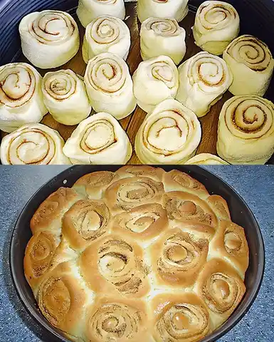 Zimtrollen Kuchen