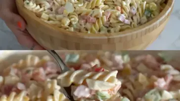 3 2 1 Nudelsalat mit leckere Geheimsosse unwiederstehlich lecker W2xEX 2.5x Q99