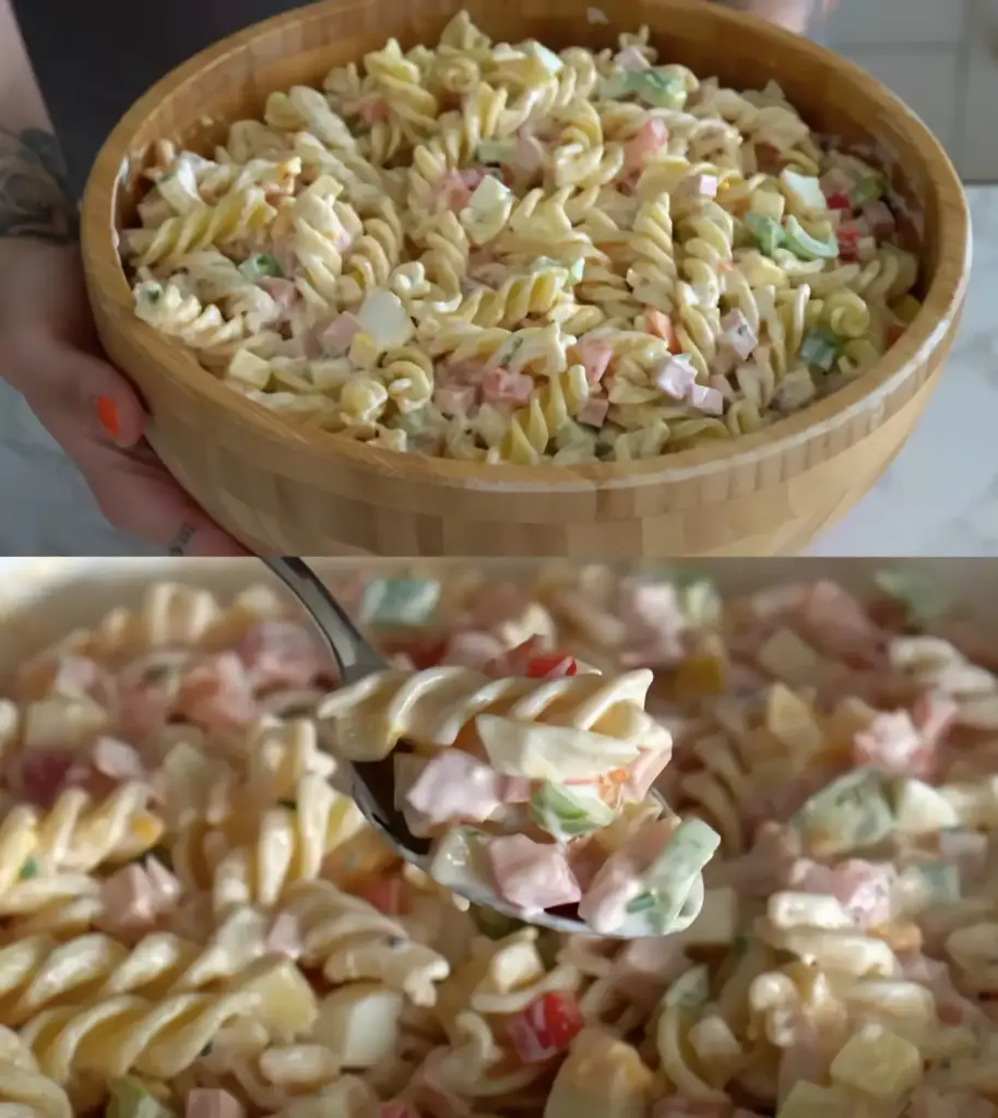 3 – 2 – 1 Nudelsalat mit leckere Geheimsoße, unwiederstehlich lecker