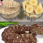 Bananen Haferflocken Schokoladenkuchen mit Walnuessen W2xEX 2.5x