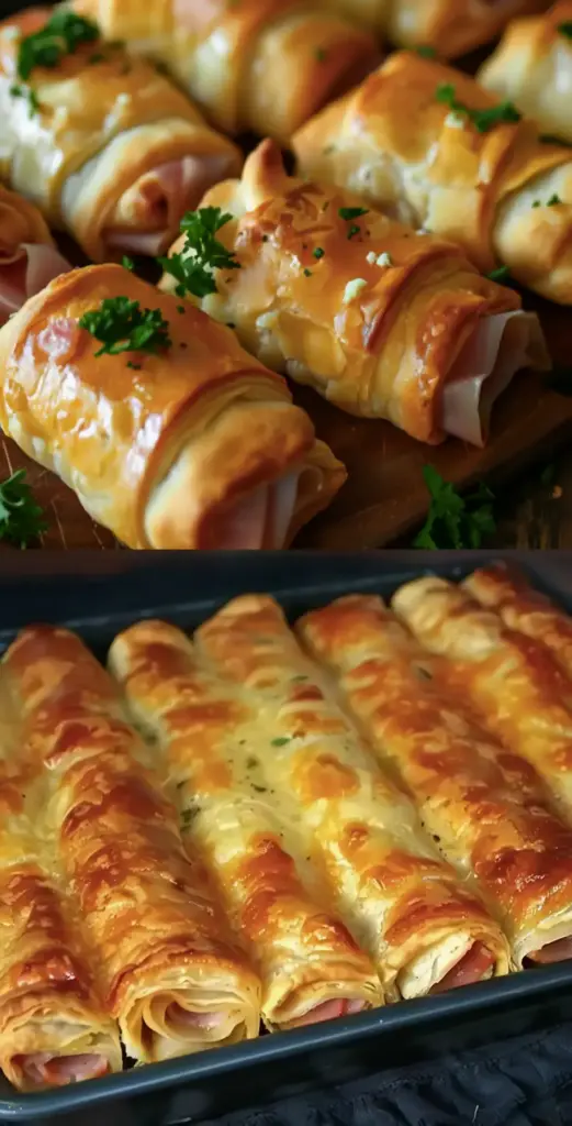 Blätterteig Stangen mit Schinken, Mhmm unglaublich lecker