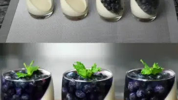 Blaubeer Panna Cotta Cremige und fruchtige Suesse W2xEX 2.5x