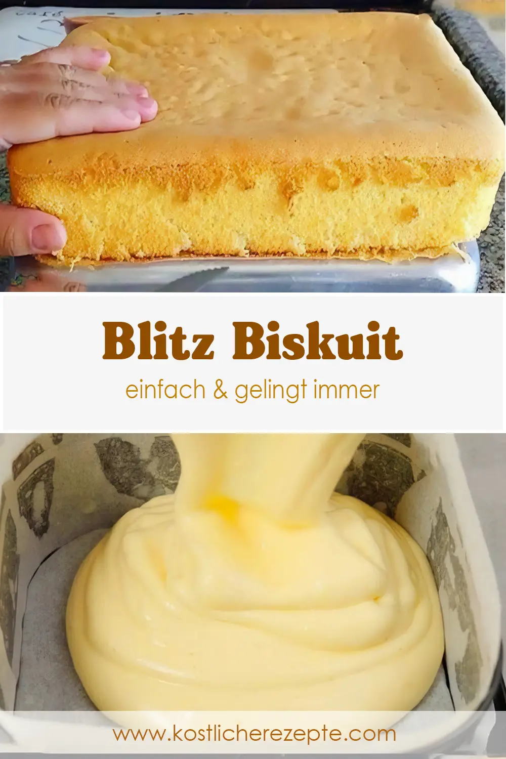 Blitz Biskuit einfach gelingt immer