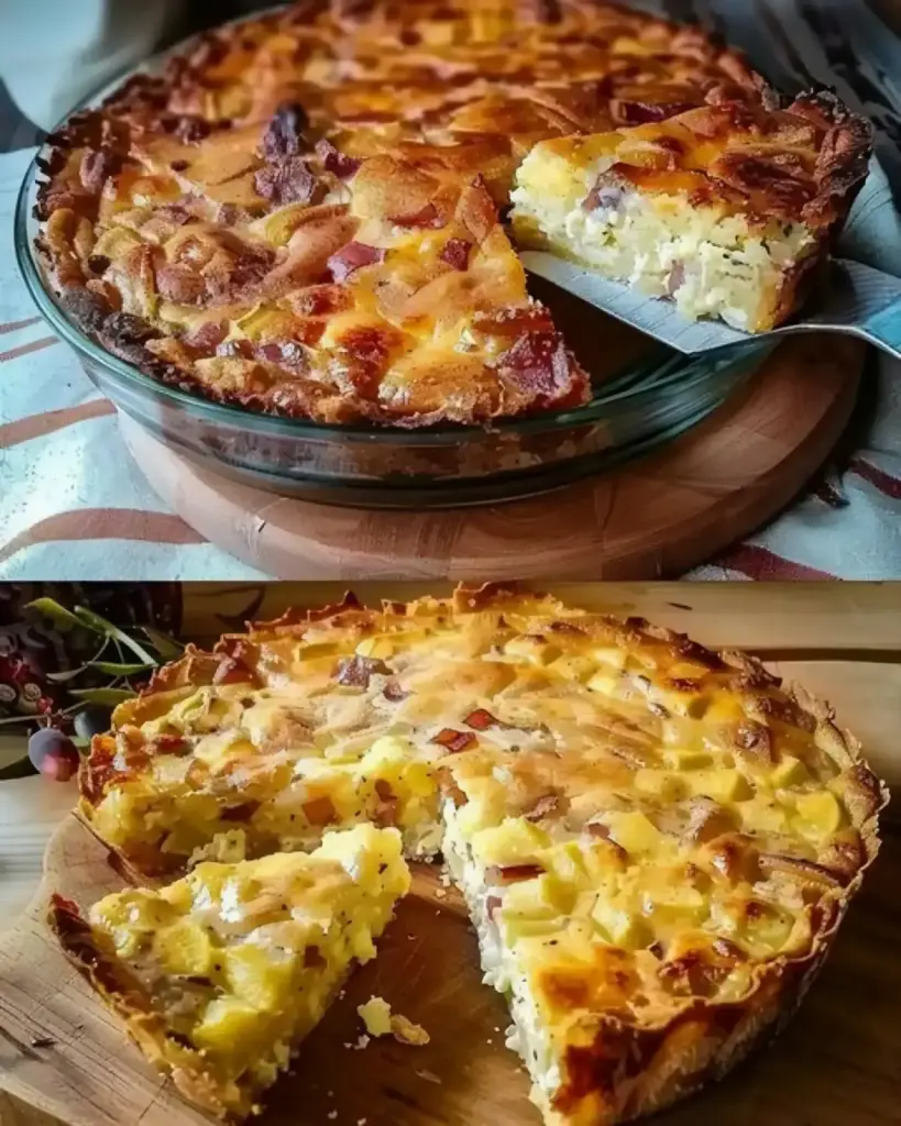 Bodenloser Zwiebelkuchen