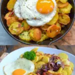 Bratkartoffeln mit Ei und Kaese W2xEX 2.5x