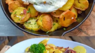 Bratkartoffeln mit Ei und Kaese W2xEX 2.5x