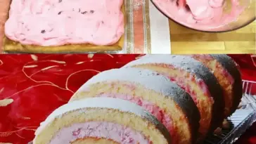Das beste Roulade Rezept ueberhaupt Herrliche Biskuitroulade mit Erdbeeren W2xEX 2.5x