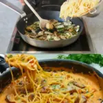 Das muss ich immer wieder zubereiten Champignons Spaghetti aus der Pfanne W2xEX 2.5x Q99