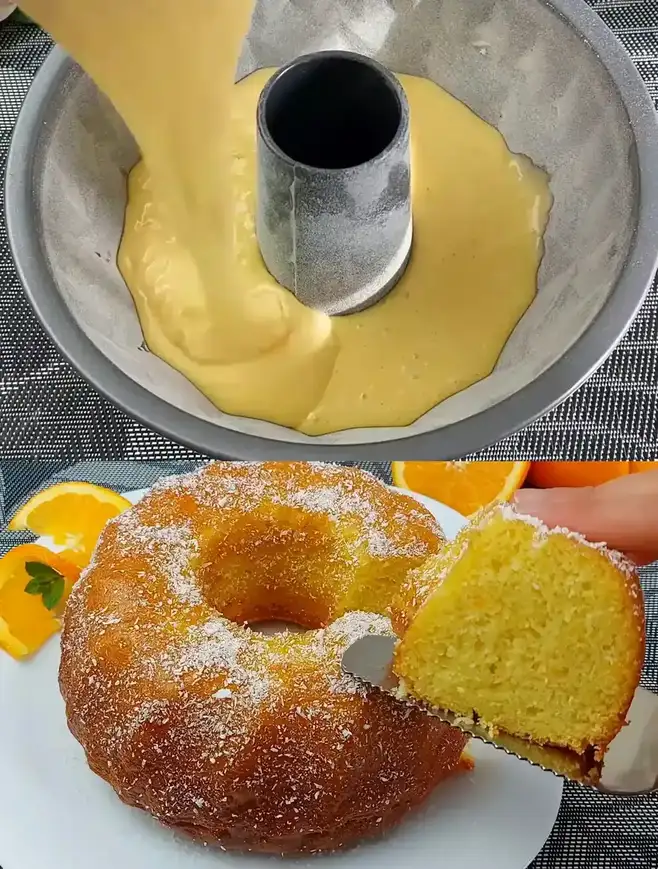 Der Beste Orangenkuchen den ich je gegessen habe, in nur 10 Minuten im Ofen!