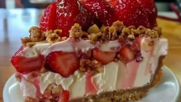 Ein Sommertraum ohne Backen Erdbeer Knusper Kaesekuchen W2xEX 2.5x Q99