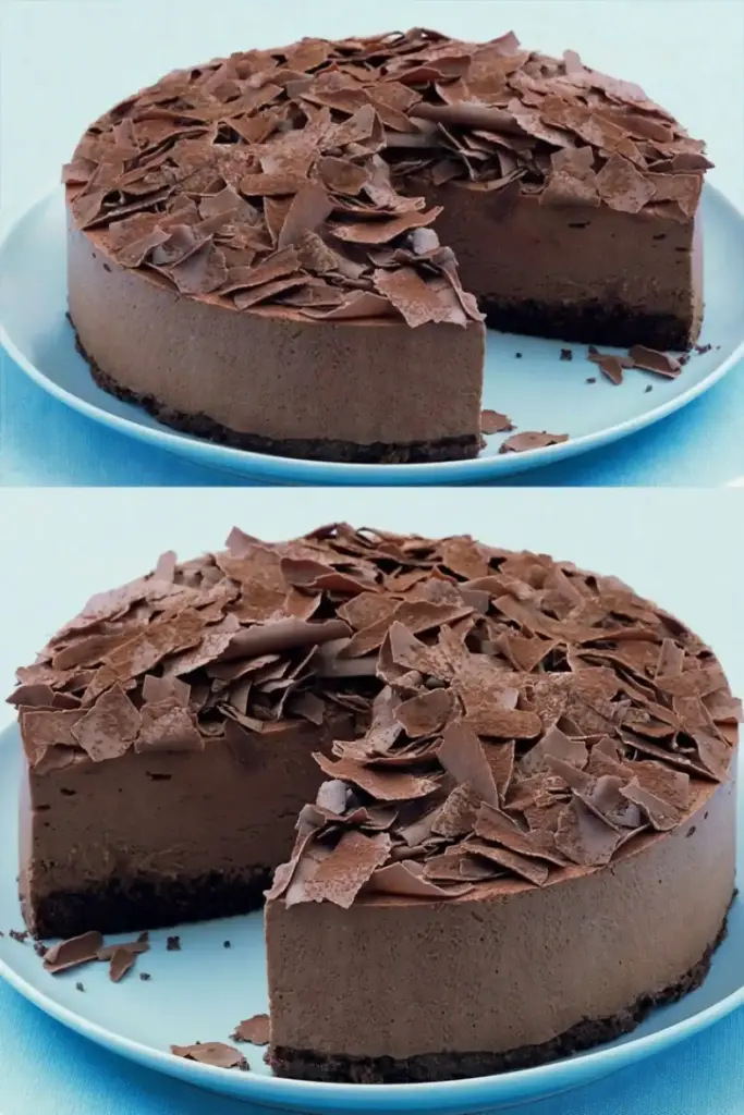 Einfacher Schokoladenmousse-Kuchen