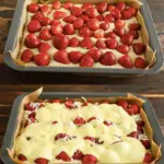 Erdbeer Blechkuchen Ratzfatz weggefuttert W2xEX 2.5x Q99