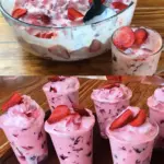 Erdbeer Dessert mit Joghurt Ein tolles Gericht mit nur 3 Zutaten W2xEX 2.5x Q99