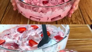 Erdbeer Dessert mit Joghurt in 2 Minuten fertig W2xEX 2.5x Q99