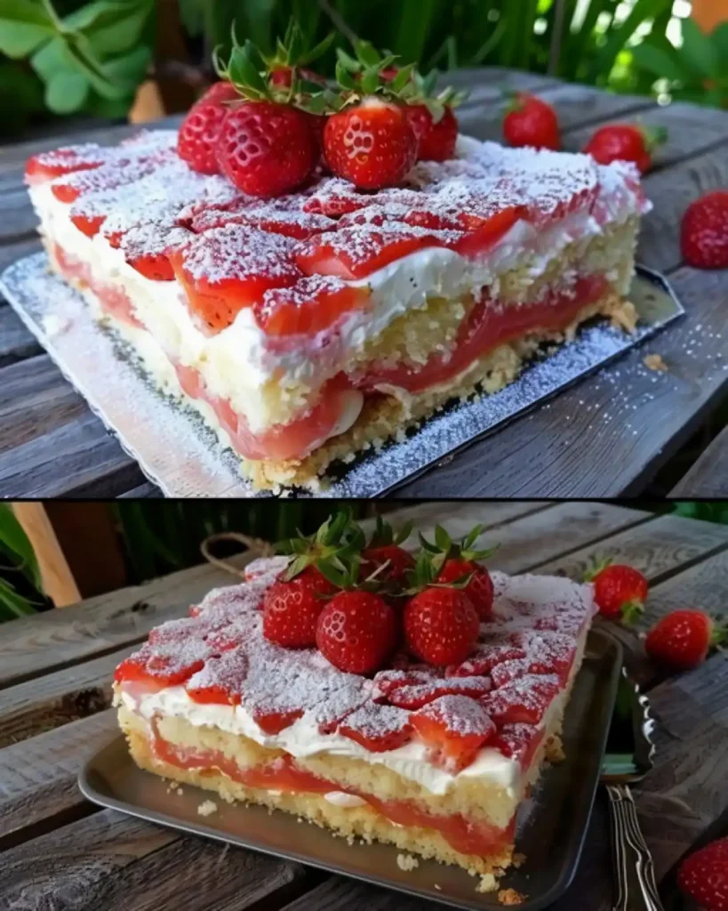 Erdbeer Fanta Kuchen in 10 Minuten zubereitet unbedingt nachbacken