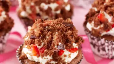 Erdbeer Maulwurfmuffins W2xEX 2.5x Q99