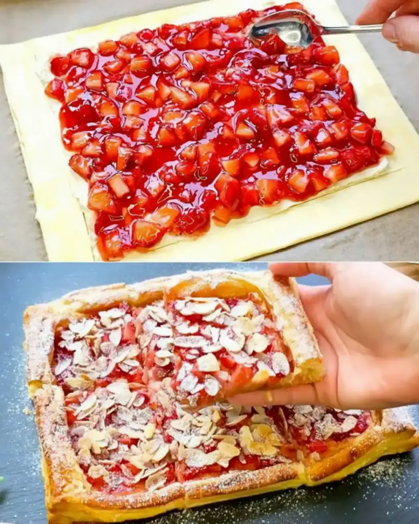 Erdbeertarte das Rezept für ein köstliches Blätterteig-Dessert