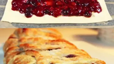 Fantastischer Strudel mit kirschfullung W2xEX 2.5x Q99