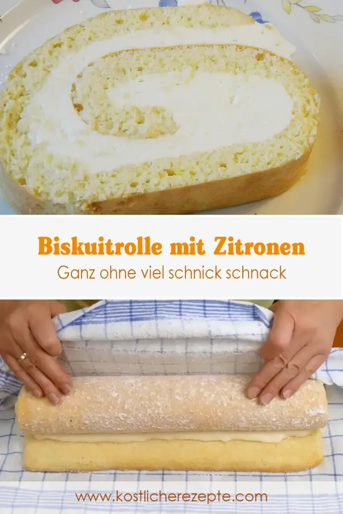 Ganz ohne viel schnick schnack, Herrliche Biskuitrolle mit Zitronen 1 Ganz ohne viel schnick schnack Herrliche Biskuitrolle mit Zitronen