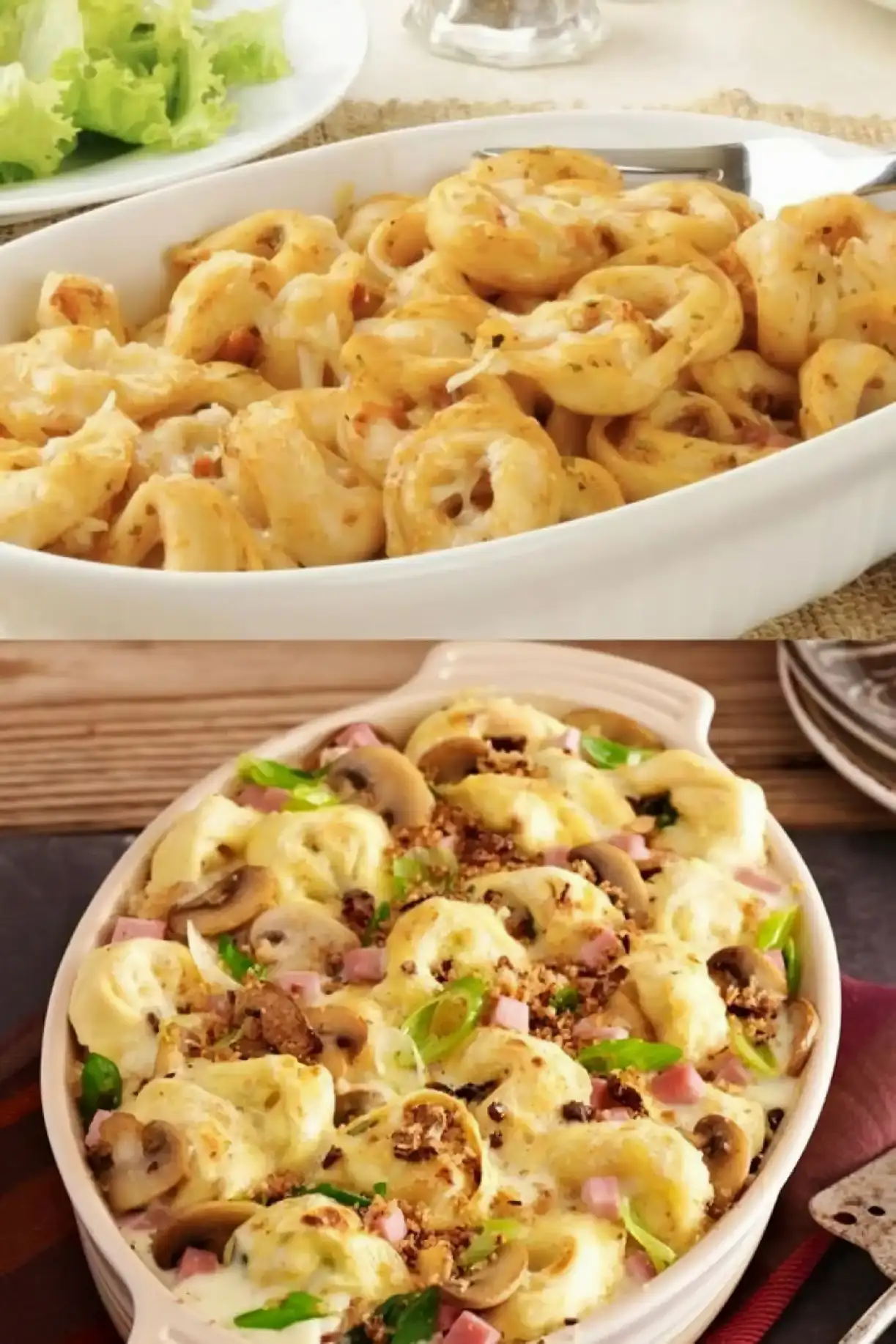 Hähnchen Tortellini Auflauf mit Käse