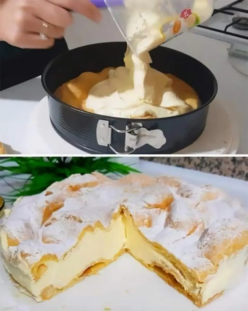 Wie man ein Perfektes Cremiges Dessert mit Zwei Teigböden Zubereitet