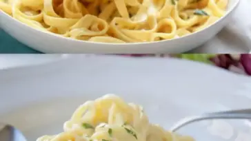 Nudeln in cremiger Knoblauch Käsesauce, blitzschnell zubereitet