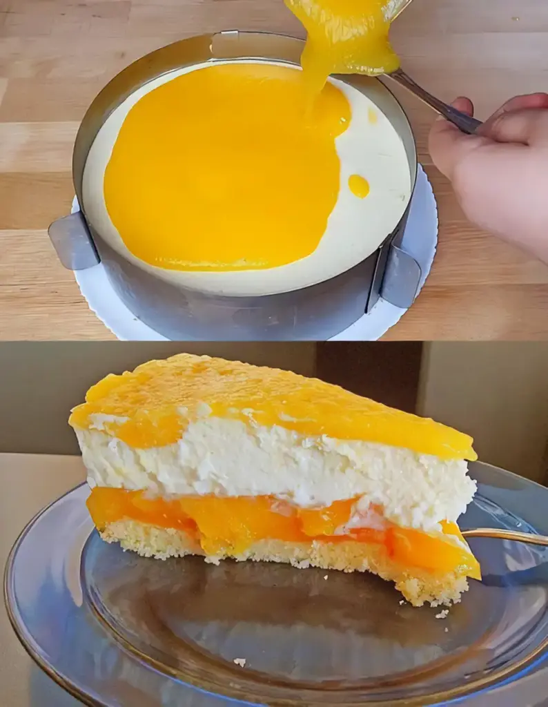 Pfirsich-Maracuja Torte