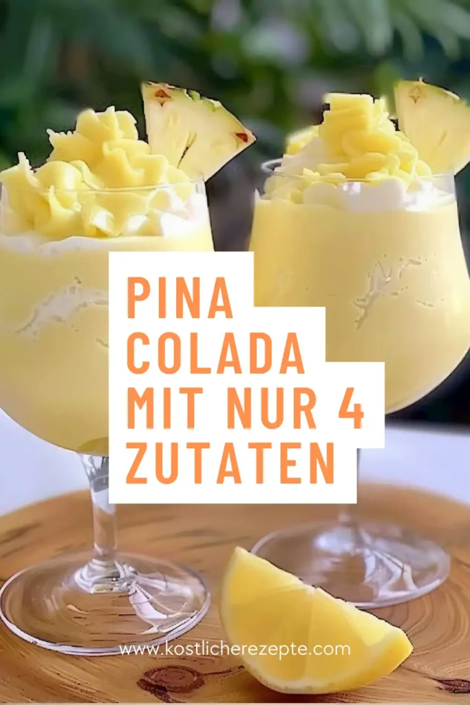 Pina Colada mit nur 4 Zutaten 1 Pina Colada mit nur 4 Zutaten Pin