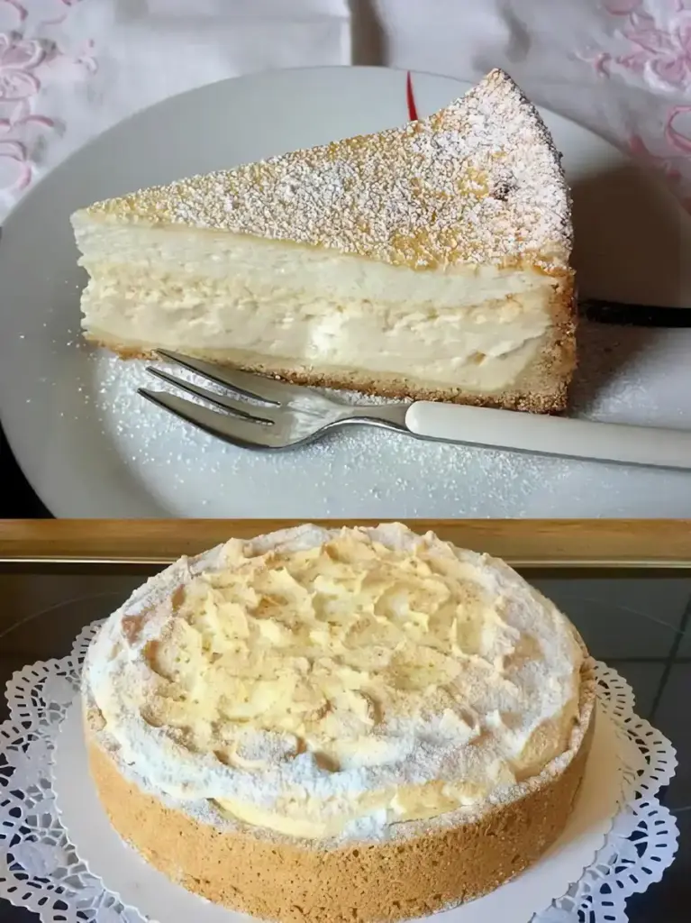 Pudding Schneekuchen mit Quark