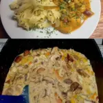 Puten Sahne Gulasch auf Bandnudeln in 20 minuten zubereitet W2xEX 2.5x Q99