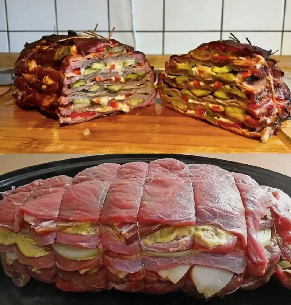 Schichtbraten in Senfsauce, dieses Braten ist wirklich köstlich für den Frühling