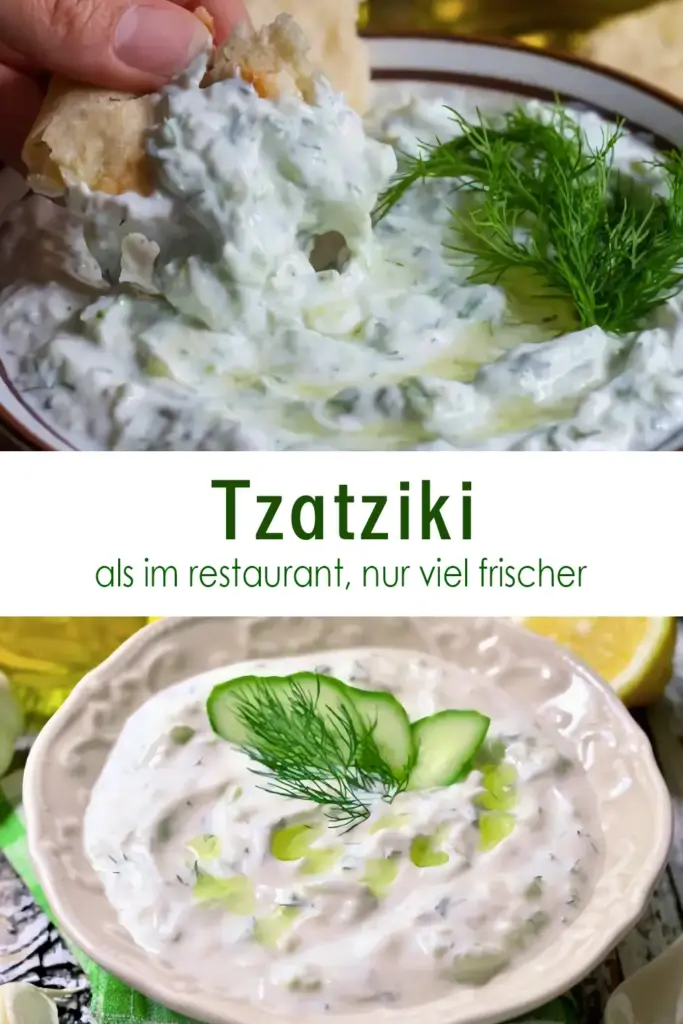 Tzatziki als im restaurant nur viel frischer