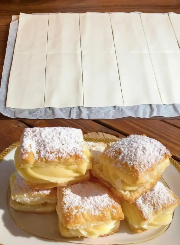 Vanillecremepudding im Blätterteig, sowas von lecker