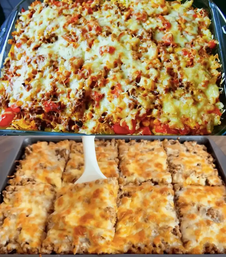 überbacken Farmerauflauf mit 10 Minuten Zubereitungszeit