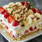 Bananensplit Torte ohne backen mit 500g Frischkase W2xEX 2.5x Q99