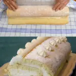 Biskuitrolle mit Zitronen – Quark Fuellung alle sind sprachlos W2xEX 2.5x