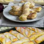 Blaetterteig Stangerl mit Vanillepudding zergehen im Mund W2xEX 2.5x Q99