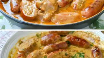 Bratwurst in Zwiebelsauce zum Sattessen soo lecker W2xEX 2.5x Q99