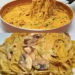 Champignons Spaghetti aus der Pfanne Schneller weg als man gucken kann 1
