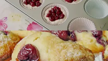 EXTRA saftige Muffins mit Kirschen die machen mich veruckt W2xEX 2.5x Q99