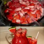 Erdbeer-Melonen Bowle