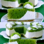 Erfrischende ohne Backen Kiwi Torte mit Frischkäse